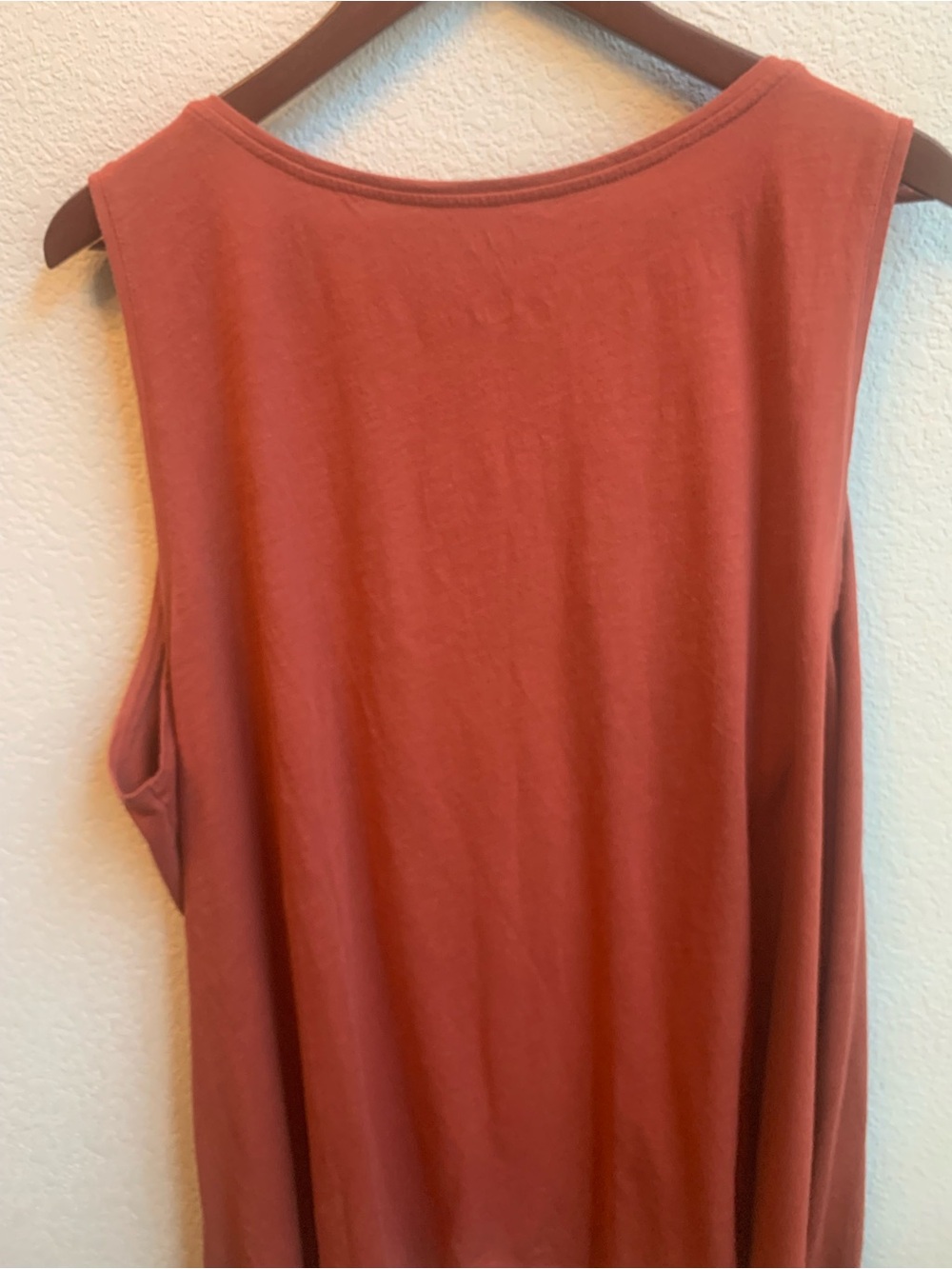 EVRI Scoop Neck Tank Top - Terracotta - Picture 3 of 3